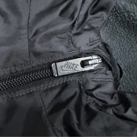 Nike Windrunner Full Zip Sherpa‎ Hooded Jacket Black Boys 3-4 Yrs #H020 693 321 - Picture 6 of 7